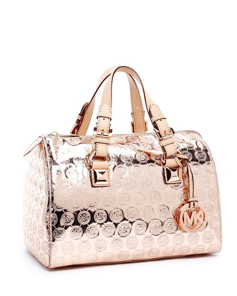 pink grayson michael kors purse|Michael Kors grey shoulder bag.